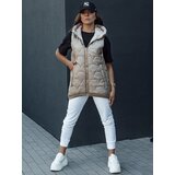 DStreet Kamizelka pikowana damska GLITZY kamelowa | Shoptok.si