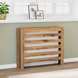 vidaXL Pokrov za radiator hrast 104x20x82 cm inženirski les Cene