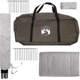 Tipi šator Smeđa siva 800 x 800 x 430 cm Poliester i čelik | Eponuda.com