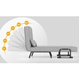  Duljni kauč, sklopiva stolica, 5-pozicijski naslonjač, svijetlosiva | shoptok.hr