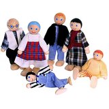 Woodyland Komplet lesenih lutk Velika družina Cene