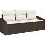  Set sofe s jastukom 3 pcs Smeđa poliratan | shoptok.hr