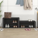 Ormarić za cipele crni 150 x 35 x 45 cm od konstruiranog drva | shoptok.hr