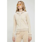 Juicy Couture Dukserica Robertson za žene, boja: bež, s kapuljačom, glatka | shoptok.hr