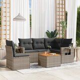 vidaXL 6-dijelni set vrtnih sofa od poliratana s jastucima sivi | shoptok.hr