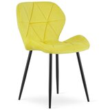 Mango stolica - žuti baršun / crne noge x 1 | shoptok.hr