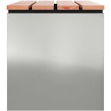  Vrtna klupa Srebrno 80 x 40 x 43 cm Pocinčani čelik | Eponuda.com