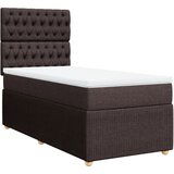 Maison Chic Box spring postelja - Vzmetna postelja z vzmetnico temno rjava 80x200 cm blago SL17579, (21894886) | Shoptok.si