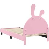  Krevet za djecu s uzglavljem Ružičasta 90 x 190 cm PU | shoptok.hr