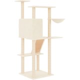  Penjalica za mačke sa stupovima za grebanje krem 143 cm | shoptok.hr