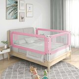 vidaXL Sigurnosna ograda za dječji krevet ružičasta 90 x 25 cm tkanina Cijene