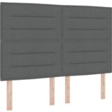  Vzmetnica z okvirjem in benchom temno siva 160x200 cm tkanina, (22082397) | Shoptok.si