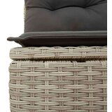  6-dijelni set vrtnih sofa od poliratana s jastucima svjetlosivi | shoptok.hr