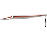 Tenda na uvlačenje narančasto-smeđa 3,5x2,5 m tkanina/aluminij | Eponuda.com