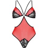 Passion Peonia - telo s stranskim rezom (rdeče-črna) | Shoptok.si