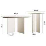 Hanah home Set klub stolova Leo, 2 komada, Bijeli | Eponuda.ba
