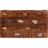 vidaXL Stranska miza 60 x 35 x 46 cm Trdna obnovljena les | Shoptok.si