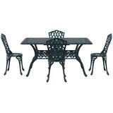  Vrtni set za objed 5 pcs Zelena Aluminij | shoptok.hr