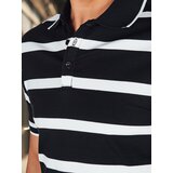 DStreet Koszulka męska polo w paski czarna | shoptok.hr