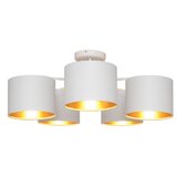  Plafonski luster ALBA 5xE27/15W/230V bela/zlatna | Eponuda.com