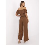 Italy Moda Jumpsuit-MI-KO-T52.67-light brown | Shoptok.si
