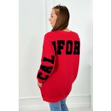Kesi Insulated sweatshirt with red California lettering Cene