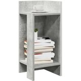  Pomoćni stolići 2 kom s policom siva boja betona 25,5x27x60 cm | shoptok.hr