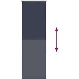 vidaXL Rolo zatemnjena temno modra 60x150 cm tkanina širina 55,7 cm | Shoptok.si