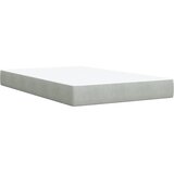 Box spring krevet s madracem svjetlosivi 120x200 cm baršunasti | shoptok.hr