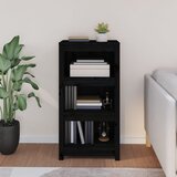 Ormarić za knjige Crna 50 x 35 x 97 cm od masivne borovine | shoptok.hr