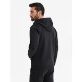 Ombre Unzipped hoodie sweatshirt in streetwear style - black | shoptok.hr