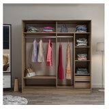 Hanah home Ormar Kale-7169, 220x210x60 cm, Hrast-crni | Eponuda.ba