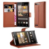 Cadorabo Ohišje, združljivo z Huawei ASCEND G6 v sedlo rjave barve - Zaščitni ovitek z magnetnim zapiranjem, stoječo funkcijo in režo za kartice, (20550574) | Shoptok.si