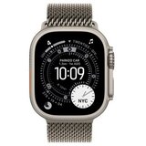 Apple Watch Ultra 3 Cellular 49mm Natural Titanium Case with Natural Titanium Milanese Loop – Medium (mewy4se/a) | ePonuda.com