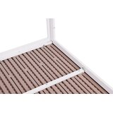 Multi Garden Vrtni stol za 6 osoba 156 × 78 cm, polywood, vrtni namještaj, bež-bijeli | shoptok.hr
