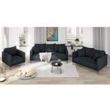 Ropez Temno siva sedežna garnitura iz šenilje 200 cm Freya – | Shoptok.si