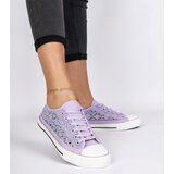 Gemre Purple women's lace-up sneakers Saha | Shoptok.si