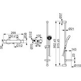 Hansa 48130131 unita stenska termostatska armatura s tuš setom | Shoptok.si
