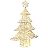 vidaXL Božićno drvce s 120 LED svjetlima Topla bijela 120 cm PET | shoptok.hr