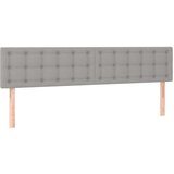 vidaXL Posteljni okvir z vzglavjem svetlo siv 120x190 cm tkanina | Shoptok.si