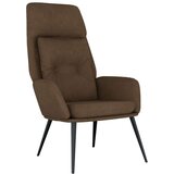  Stol za sproščanje rjavo umetno semiš usnje, (20957507) | Shoptok.si