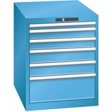 LISTA Predalnik s 6 predali, ŠxGxV 564 x 724 x 700 mm, svetlo moder | Shoptok.si
