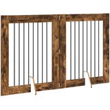  Vrata za pse s postoljem 2 pcs Dimljeni hrast 80 x 100 cm | shoptok.hr