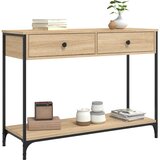  Konzolni stol boja hrasta 100 x 34,5 x 75 cm konstruirano drvo | Eponuda.ba