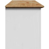 vidaXL Klupa za hodnik "BODO" bijela i smeđa 114x40x45 cm | shoptok.hr