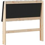 vidaXL tapecirano vzglavje črna 100 cm masivno borovo les | Shoptok.si