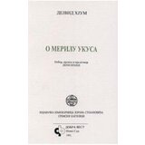 IK Zorana Stojanovića Dejvid Hjum
 - O merilu ukusa Cene