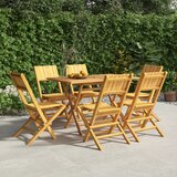 vidaXL Sklopive vrtne stolice 6 kom 47x61x90 cm od masivne tikovine | shoptok.hr