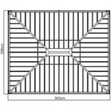  SOJAG - Aluminijski premium paviljon Messina - 298x363x292 cm - 10 81 m² | shoptok.hr