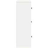 vidaXL Knjižna omara bela 60x24x76,5 cm inženirski les | Shoptok.si